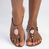 Ipanema Oval Trim Thong Sandals - Brown-Ipanema-Buy shoes online