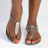 Ipanema Reba Glam Thong Sling Back Sandals - Grey-Ipanema-Buy shoes online