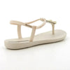 Ipanema Slingback Sandal With Trim - Beige White