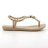 Ipanema Slingback Sandal With Trim - Beige/Silver-Ipanema-Buy shoes online