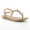 Ipanema Slingback Sandal With Trim - Beige/Silver-Ipanema-Buy shoes online