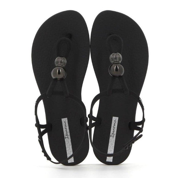 Ipanema Slingback Trim Sandals - Black / Silver-Ipanema-Buy shoes online