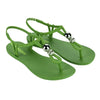 Ipanema Slingback Trim Sandals - Green/Silver