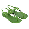 Ipanema Slingback Trim Sandals - Green/Silver-Ipanema-Buy shoes online