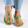 Ipanema Slingback Trim Sandals - Green/Silver-Ipanema-Buy shoes online