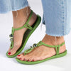 Ipanema Slingback Trim Sandals - Green/Silver-Ipanema-Buy shoes online