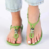Ipanema Slingback Trim Sandals - Green/Silver