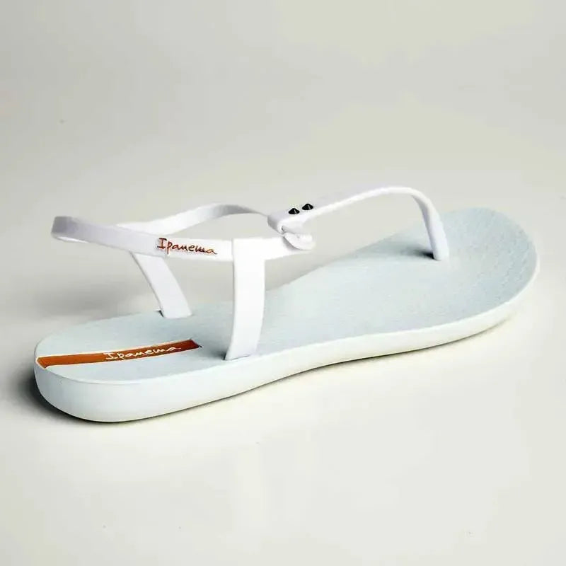 Ipanema Stone T-Bar Thong Sandals White Shoe Box Online Store