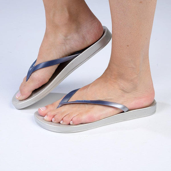 Ipanema Thong Sandal - Silver/Blue-Ipanema-Buy shoes online