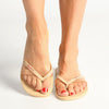 Ipanema Wave Thong Sandals - Beige/Gold-Ipanema-Buy shoes online