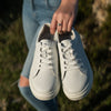 Julz Bayley Leather Sneaker - White Pebble