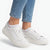 Julz Bayley Leather Sneaker - White Pebble