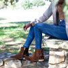 Julz Becky Leather Ankle Boot - Mocha Leopard