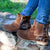 Julz Becky Leather Ankle Boot - Mocha Leopard