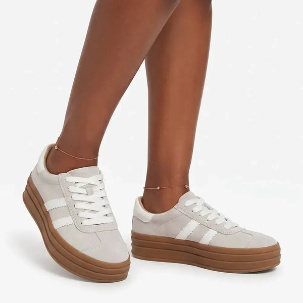 Julz Bree Leather Sneaker - White