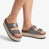 Julz Chicago Leather Sandal - Pewter