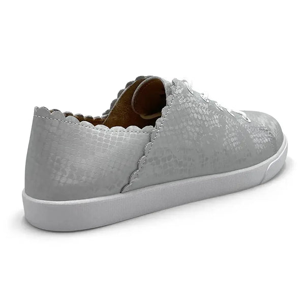 Julz Chloe Leather Sneaker - Soft Grey