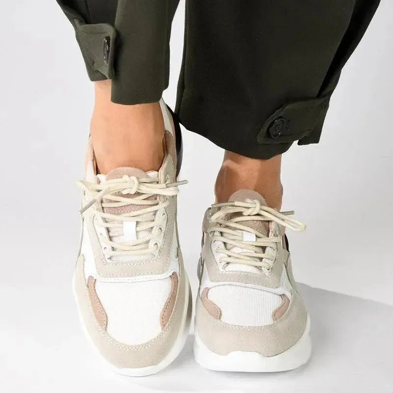 Julz Dara Leather Sneaker - Beige Multi | Shoe Box Online Store