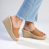 Julz Demi Leather Espadrille Mule Wedge - Tan-Julz-Buy shoes online