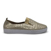 Julz Fran Leather Metallic Slip On- Gold-Julz-Buy shoes online