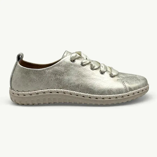 Julz Gina Leather Sneaker - Gold