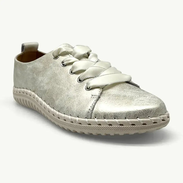Julz Gina Leather Sneaker - Gold