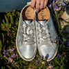 Julz Gina Leather Sneaker - Silver