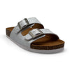 Julz Hudson Glide Leather Sandal - White