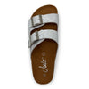Julz Hudson Glide Leather Sandal - White