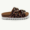 Julz Hudson Leather Sandal - Leopard