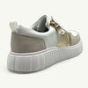 Julz Iris Leather Sneaker - White/Gold