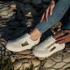 Julz Iris Leather Sneaker - White/Gold