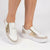 Julz Iris Leather Sneaker - White/Gold