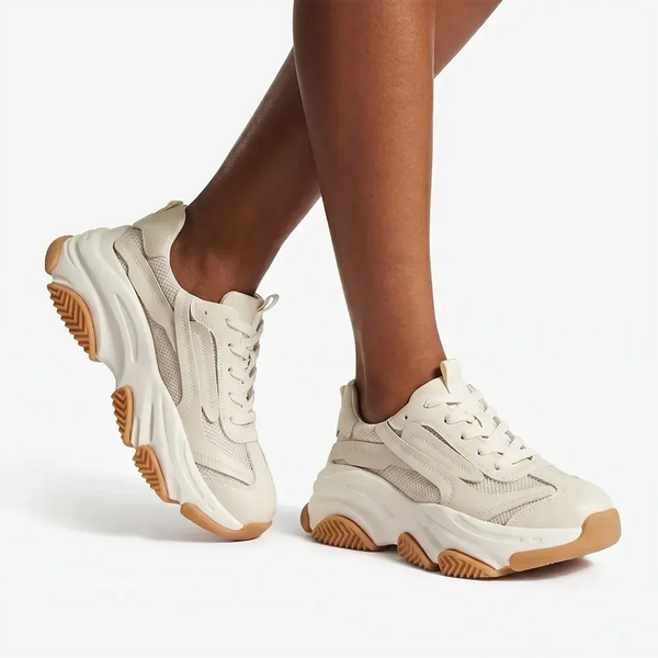 Julz Jess Leather Sneaker - Off White