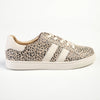 Julz Lyla Leather Sneaker With Leopard Print - Grey Leopard-Julz-Buy shoes online