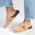 Julz Nahla Leather Mule Wth Buckle Detail- Taupe