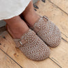 Julz Nahle Diamante Leather Mule - Hazelnut
