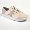 Julz Nicki Leather Sneaker With Star Detail - Beige-Julz-Buy shoes online