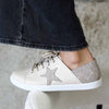 Julz Nicki Leather Sneaker With Star Detail - Beige-Julz-Buy shoes online