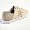 Julz Nicki Leather Sneaker With Star Detail - Beige-Julz-Buy shoes online