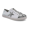 Julz Nicki Leather Sneaker With Star Detail -White/Silver-Julz-Buy shoes online