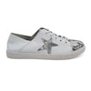 Julz Nicki Leather Sneaker With Star Detail -White/Silver-Julz-Buy shoes online