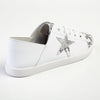 Julz Nicki Leather Sneaker With Star Detail -White/Silver-Julz-Buy shoes online