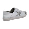 Julz Nicki Leather Sneaker With Star Detail -White/Silver-Julz-Buy shoes online