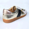 Julz Quinn Leather Sneaker - Black/Gold
