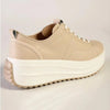 Julz Raya Leather Sneaker - Cream
