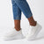 Julz Raya Leather Sneaker - White Snake