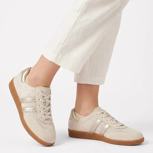 Julz Shiloh Leather Sneaker - Beige