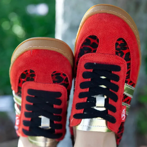 Julz Shiloh Leather Sneaker - Cherry Gold