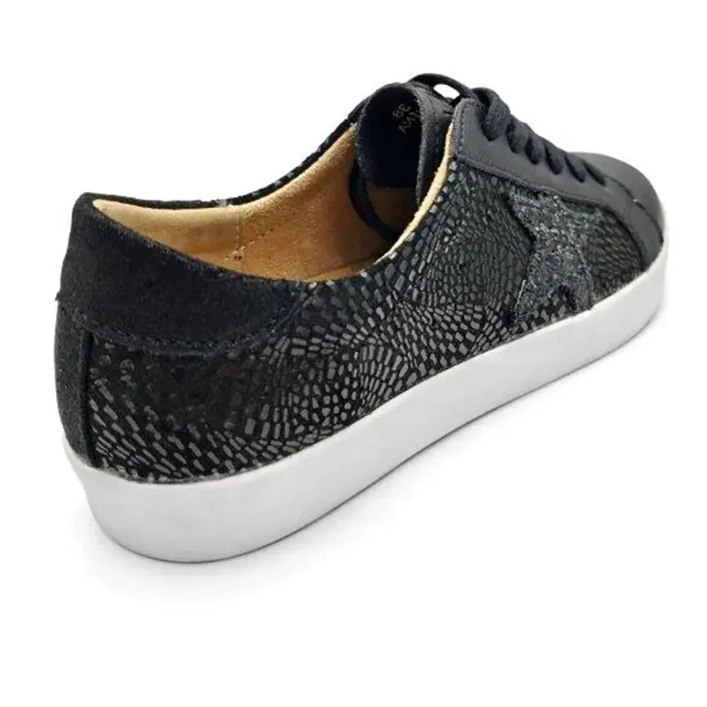 Julz Sydney Leather Sneaker - Black Snake | Shoe Box Online Store